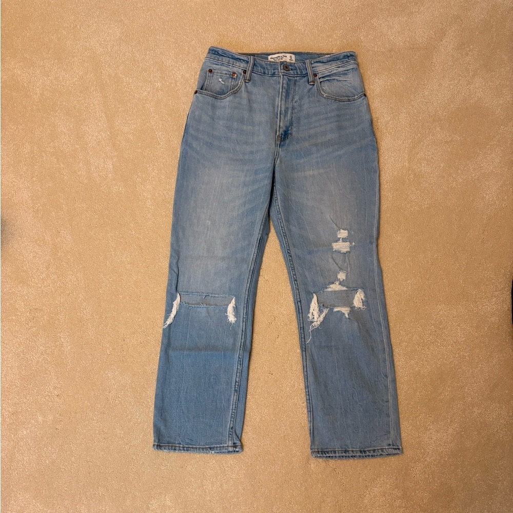 Abercrombie & Fitch Ankle Straight Ultra High Rise